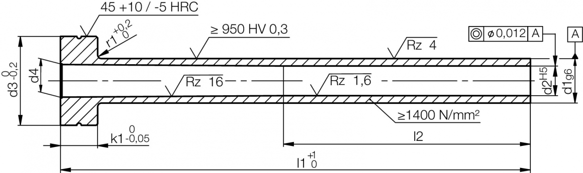 hasco-ejector-sleeve-Z458-d1-d2-l1-din-iso-8405-02