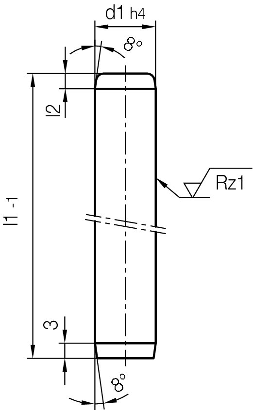 hasco-guide-pillars-Z025-d1-l1-iso-9182-2-02