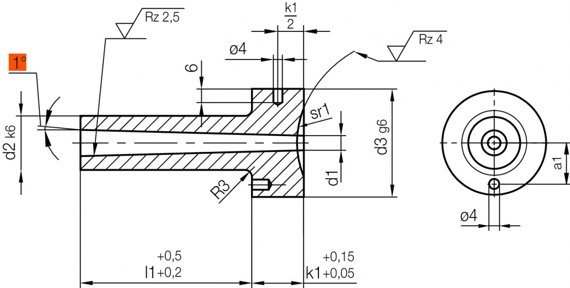 hasco-sprue-bushing-Z511-d2-l1-d1-sr1-din-iso-10072-02