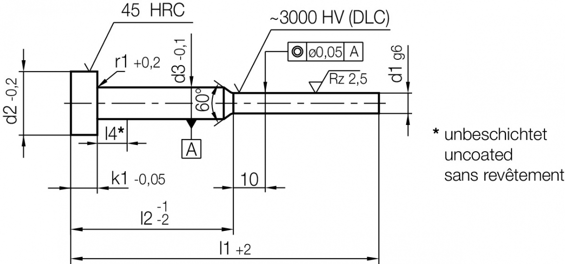 hasco-ejector-pin-z443-d1xl1-din-1530-2-02