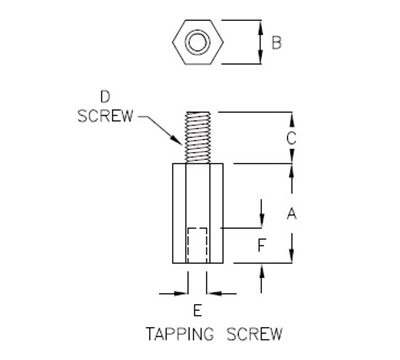 hexagonal-spacer-support-with-bolt-th2-4-1 hexagonal-spacer-support-with-bolt-th2-4-1
