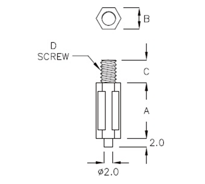 hexagonal-spacer-support-with-bolt-thc-13-1