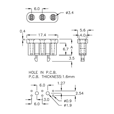 led-housing-3led-3m