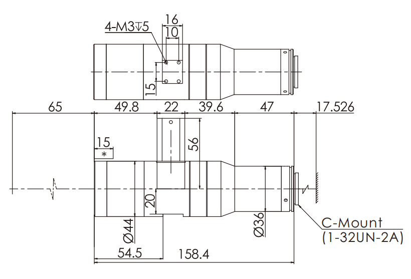 size-industrial-10m-series-telecentric-lenses-opt-10m30-65c