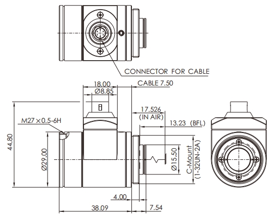 size-industrial-cob-series-liquid-fixed-focus-lenses-opt-cob1240-lql