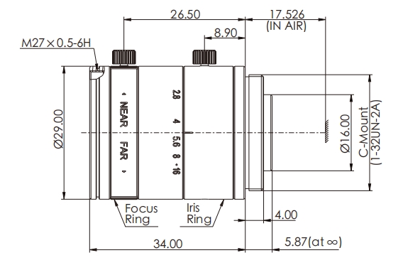 size-industrial-cobra-series-fixed-focal-length-lenses-opt-cob2528b