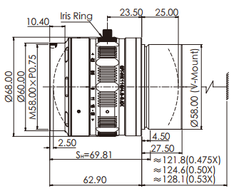 size-industrial-hawk-series-line-scan-lenses-opt-vhk116-4-3-0-5x