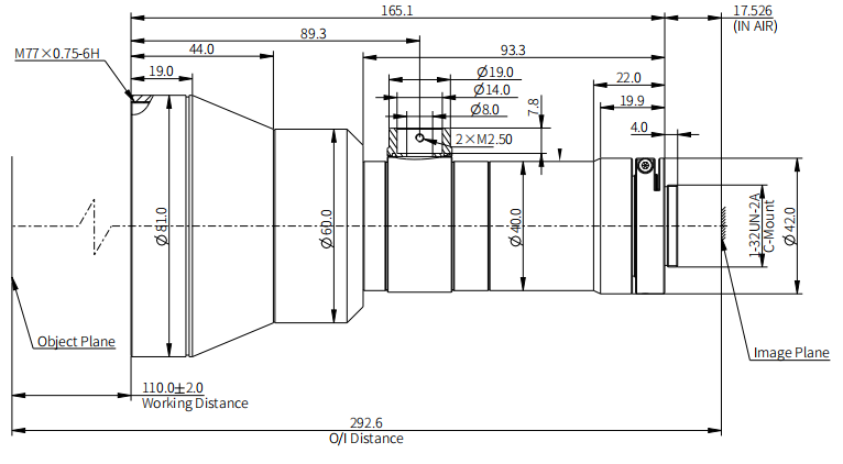 size-industrial-hippo-series-telecentric-lenses-opt-hp03-110c-f8