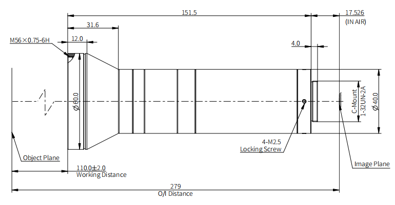 size-industrial-hippo-series-telecentric-lenses-opt-hp08-110-f8