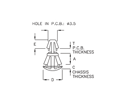 spacer,support,scs-4kp-2