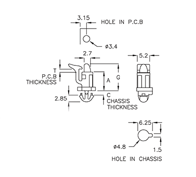 SPACER SUPPORT LTN-7C
