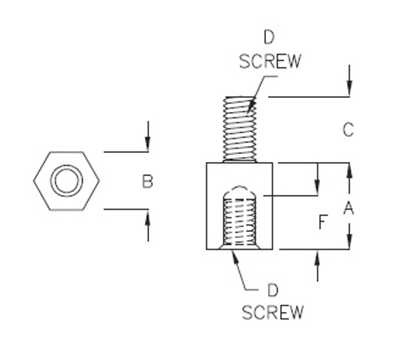 threaded-hex-spacer-support-with-bolt-thu4-406c-2