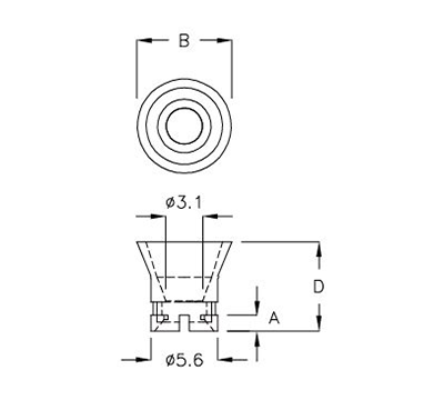 ø3-3-pin-cylinder-led-holder-qlh-2a-1