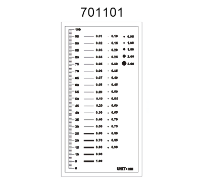 Inspection Dot Point Gauge/ Film Ruler/ Gauge Template 701101
