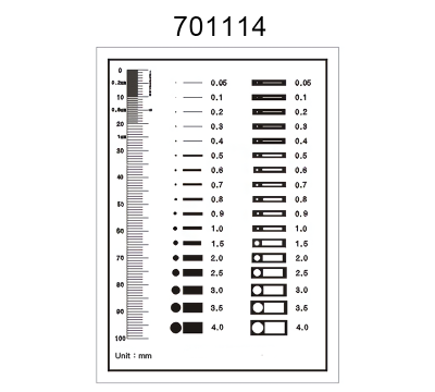 Inspection Dot Point Gauge/ Film Ruler/ Gauge Template 701114