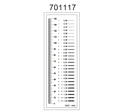 Inspection Dot Point Gauge/ Film Ruler/ Gauge Template 701117