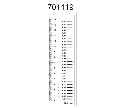 Inspection Dot Point Gauge/ Film Ruler/ Gauge Template 701119
