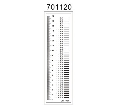 Inspection Dot Point Gauge/ Film Ruler/ Gauge Template 701120