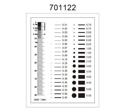 Inspection Dot Point Gauge/ Film Ruler/ Gauge Template 701122