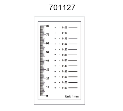 Inspection Dot Point Gauge/ Film Ruler/ Gauge Template 701127