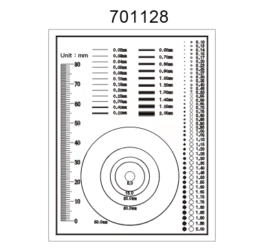 Inspection Dot Point Gauge/ Film Ruler/ Gauge Template 701128