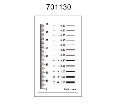 Inspection Dot Point Gauge/ Film Ruler/ Gauge Template 701130