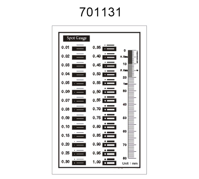 Inspection Dot Point Gauge/ Film Ruler/ Gauge Template 701131