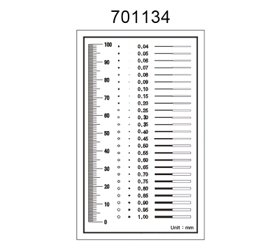 Inspection Dot Point Gauge/ Film Ruler/ Gauge Template 701134
