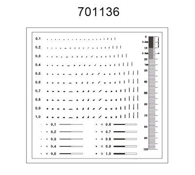 Inspection Dot Point Gauge/ Film Ruler/ Gauge Template 701136