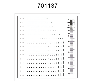 Inspection Dot Point Gauge/ Film Ruler/ Gauge Template 701137