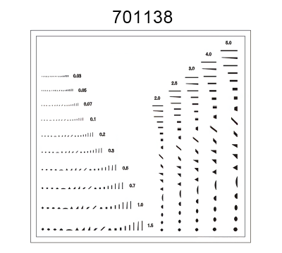 Inspection Dot Point Gauge/ Film Ruler/ Gauge Template 701138