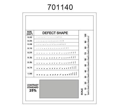 Inspection Dot Point Gauge/ Film Ruler/ Gauge Template 701140