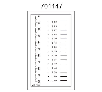 Inspection Dot Point Gauge/ Film Ruler/ Gauge Template 701147