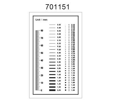 Inspection Dot Point Gauge/ Film Ruler/ Gauge Template 701151