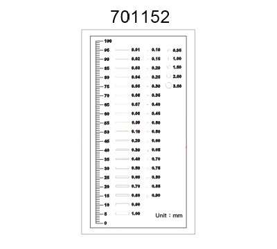 Inspection Dot Point Gauge/ Film Ruler/ Gauge Template 701152