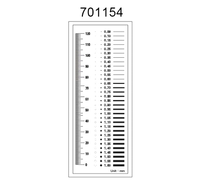Inspection Dot Point Gauge/ Film Ruler/ Gauge Template 701154