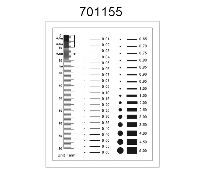 Inspection Dot Point Gauge/ Film Ruler/ Gauge Template 701155