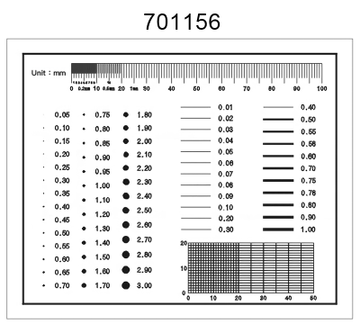 Inspection Dot Point Gauge/ Film Ruler/ Gauge Template 701156