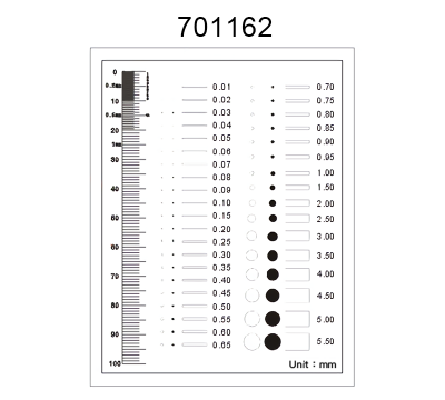 Inspection Dot Point Gauge/ Film Ruler/ Gauge Template 701162