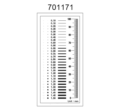 Inspection Dot Point Gauge/ Film Ruler/ Gauge Template 701171