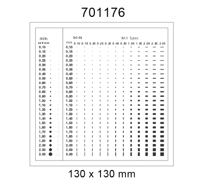 Inspection Dot Point Gauge/ Film Ruler/ Gauge Template 701176