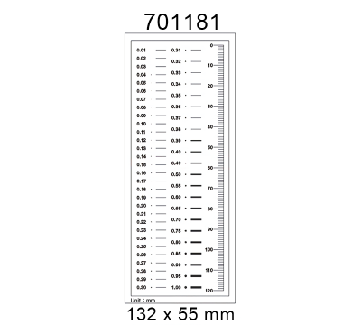 Inspection Dot Point Gauge/ Film Ruler/ Gauge Template 701181