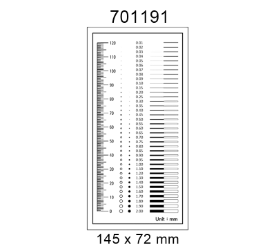Inspection Dot Point Gauge/ Film Ruler/ Gauge Template 701191