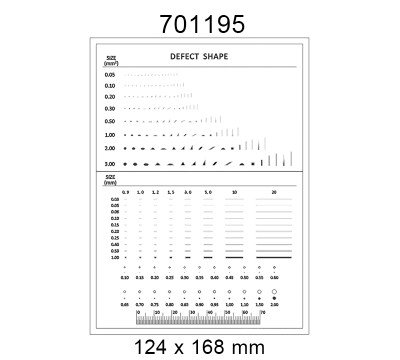 Inspection Dot Point Gauge/ Film Ruler/ Gauge Template 701195