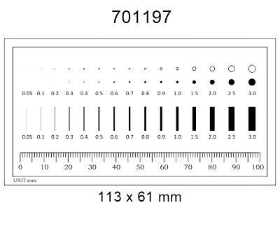 Inspection Dot Point Gauge/ Film Ruler/ Gauge Template 701197