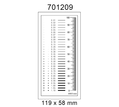 Inspection Dot Point Gauge/ Film Ruler/ Gauge Template 701209