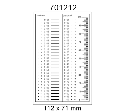 Inspection Dot Point Gauge/ Film Ruler/ Gauge Template 701212