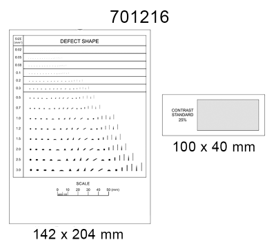 Inspection Dot Point Gauge/ Film Ruler/ Gauge Template 701216