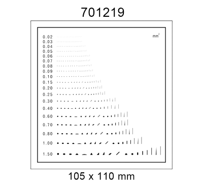 Inspection Dot Point Gauge/ Film Ruler/ Gauge Template 701219