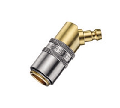 Adapter, open flow, 45° angled